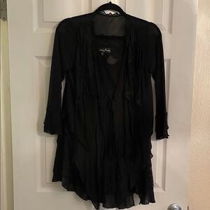 Pretty Angel Black Sheer Top